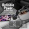 Porodo DriveStation 200W Car Power Inverter, DC 12V to AC 220V Converter with USB-C PD 30W, USB-A QC 18W, Retractable Type-C Cable, LED Display, Portable Car Charger