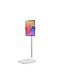 Porodo 360&deg; Multifunctional Phone &amp; Tablet Holder with Extendable Pole, Adjustable Height with Telescopic Rod, 270&deg; Rotational Hinge, Horizontal &amp; Vertical, 4"-11" Device Compatibility, Adjustable Viewing Angle, 90&deg; Continuous Hovering, Overhead Stand, Stable &amp; Secure Hold - White