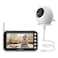 Porodo Lifestyle Lumi Baby Smart Monitor with Camera, 4.3" Display, 720P HD Video, Night Vision, Two-Way Audio, VOX Mode, Crying Alarm, Temperature Detection, Feeding Reminder, 8 Lullabies