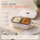 Porodo LunchMate Dual Mode Electric Lunch Box 900ml 45W Portable Food Warmer, Stainless Steel Lunch Container, Refrigerator-Safe Tray, Portable Heated Lunch Box for Office, School &amp; Travel Meals