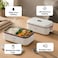 Porodo LunchMate Dual Mode Electric Lunch Box 900ml 45W Portable Food Warmer, Stainless Steel Lunch Container, Refrigerator-Safe Tray, Portable Heated Lunch Box for Office, School &amp; Travel Meals