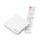 Porodo Echobox Android TV Box with 4K Ultra HD Streaming, Android OS, Wi-Fi Connectivity, Smart TV Media Player, Voice Control Support, High-Speed Performance, Easy Plug & Play Setup, White