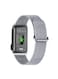 Smart Bracelet Fitness Tracker with Display APP, Water Resistant, Activity Tracker, Up to 10 Days Working Time, Multiple Exercise Tracking Modes - Silver
