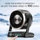 Porodo Lifestyle Chillo Core Desktop Fan with 6000mAh Rechargeable Battery, LED Display, 100 Speed Levels, USB-C Fast Charging, Quiet Motor and 120&deg; Adjustable Airflow for Home &amp; Office