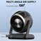 Porodo Lifestyle Chillo Core Desktop Fan with 6000mAh Rechargeable Battery, LED Display, 100 Speed Levels, USB-C Fast Charging, Quiet Motor and 120&deg; Adjustable Airflow for Home &amp; Office