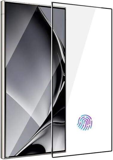 Screen Protector for Samsung Galaxy S25 Ultra 3D Full Coverage, Anti-Scratch,High Transparency, Bubble-Free, Tempered Glass Support Fingerprint Unlock Screen Protector For Samsung Galaxy S25 Ultra