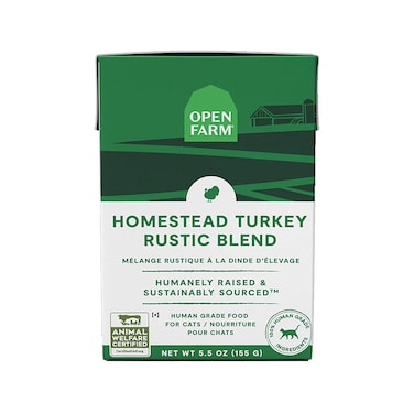 Open Farm Homestead Turkey Rustic Blend Wet Cat Food - 155G