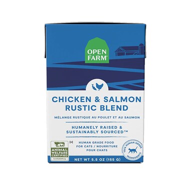 Open Farm Chicken &amp; Salmon Rustic Blend Wet Cat Food - 155G