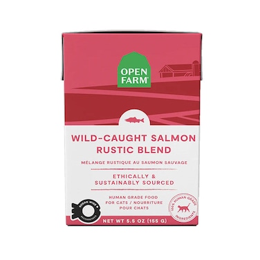 Open Farm Wild Caught Salmon Rustic Blend Wet Cat Food 155G
