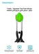 Teafu Silicone Tea Infuser   Long Handle Strainer &amp; Tongs   Built-in Stand   Green   Food-Grade Silicone   Squeeze for Fast Brewing   17 x 6 x 4 cm