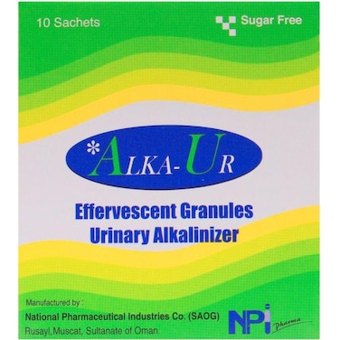 Alka-Ur Effervescent Granules Urinary Alkalinizer Sachets, 10 Tablets