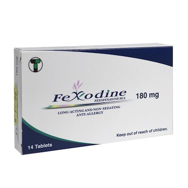 Fexodine 180 mg Tablets 14's