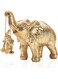Elephant Statue Gold Elephant Decor Brings Good Luck, Health, Strength. Elephant Gifts for Women, Mom Gifts. Decorations Applicable Home, Office, Bookshelf TV Stand, Shelf, Living Room
