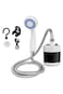 USB Rechargeable Portable Camping Shower, 3.7V Pump with 4.9ft Hose for Hiking, Beach, Outdoor Use