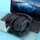 LEVORE Wireless Bluetooth Headphones with Active Noise Cancellation &ndash; Foldable Over-Ear Headset with Built-In Microphone, Long Battery Life &amp; Comfortable Design &ndash; Black