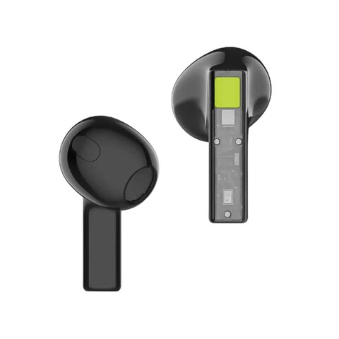 Goui G-EARTRA-3A True Wireless Earset with High Quality Sound and 16 Hours Playtime - Black &amp; Green