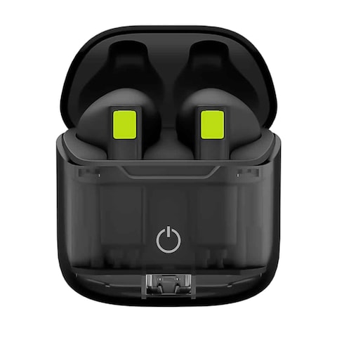 Goui G-EARTRA-3A True Wireless Earset with High Quality Sound and 16 Hours Playtime - Black &amp; Green