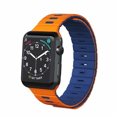 Goui Magnetic Band Magnetic Wrist Strap for Apple Watch (42/44/45mm) - OrangeBlack