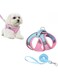 NALACAL Dog Harness and Leash Soft Mesh Set for Walking Step in Vest Harness Reflective Bands Adjustable No Pull Pet Supplies for Small Dogs and House Cats (PINK, XS)