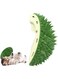 1pcs Durian Wall Mounted Cat Corner Scratcher, Wall Corner Groomers Brush Cat Massage Combs, Teeth grinding Massager Multi-function Toy for Kitten Puppy (green)