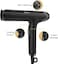 Clara Ionic Shine-Boost Power Blow Dryer, 2000W Fast-Drying Hair Dryer with Ionic Engine, Anti-Flyaway Technology &amp; Shine Booster - 3 Heat &amp; Power Settings, Auto-Cleaning &amp; Travel Case, Black