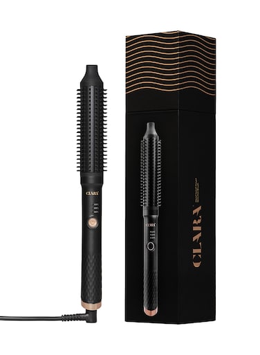 Slim Hot Brush, 3-In-1 Hairstyling For Blowouts, Curls And Straight Hair,Two Functions, One Device Black