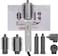 Clara Multi Styler For All Hair Types, 6-In-1 Styling Tool With Auto-Wrap Curlers, Blow Dryer, Round &amp; Oval Brush - 1500W Ionic Hair Styler For Frizz-Free Waves &amp; Salon Blowouts (Diamond Silver)