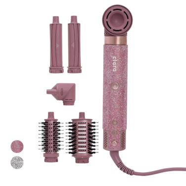 Bling MultiStyler: 6-in-1   Your Complete Hair Styling Toolkit (DIAMOND PINK)