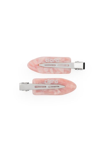 Clara Hair Clips Set (Pink) &ndash; Strong Hold Styling Clips for All Hair Types &ndash; Non-Slip Durable Design