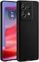 Case for Motorola Edge 50 5G, Camera Protection Ultra Slim Soft TPU Silicone Matte Shockproof Bumper Full-Body Protective Cover for Moto Edge 50 2024 (Black)