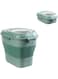 Bolivia's Collapsible Dog Food Storage Container, Airtight Sealed Pet Food Container with Rolling Wheels, Leakproof Sealable Dry Holder, Large Foldable Storage Bin for Pet Food