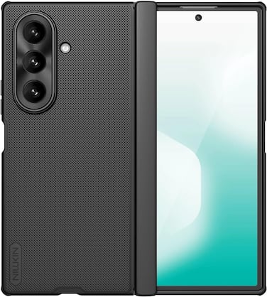 Nillkin Super Frosted Shield Fold Magnetic Case for Samsung Galaxy Z Fold 8 Ultra &ndash; Frosted Matte Hard PC Protective Cover with Magnetic Charging Compatibility &ndash; (Without Pen Slot) Black