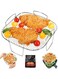 BIGTHREE Air Fryer Rack, Air Fryer Rack for COSORI Air Fryer 5.5L/6L, Stainless Steel Grill Rack Dehydrator Rack for Instant Vortex Plus 8.5L, Cosori 6.4l, Gourmia 6.7l, Tefal 6.5l Airfryer Cooking