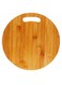 Round Bamboo Cutting Board, Chopping Board Kitchen, Home and Everyday use, Natural Bamboo   34 x 34 cm
