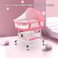 3 in 1 Portable Baby Sleeper Rocking Cradle Bed pink