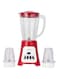Krypton 3 in 1 Blender, 6 Speed Selection, 400W Motor, KNB6291 Stainless Steel Blade 1.5L Jar, Grinder &amp; Chopper, white&amp;red