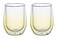 BLACKSTONE Double Wall Glass Cups Set of 2 – 300ml Borosilicate Insulated Coffee & Tea Glass Tumblers, Heat Resistant Double Layer Drink Glass, DG517 (AMBER)