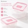 BLACKSTONE Square Plastic Food Storage Container Set for Leftovers, Meal Prep and Snacks, 600ml and 1.2L, BPA-Free, 2 Pieces