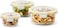 BLACKSTONE Round Glass Food Storage Container Set, 3 Pieces with Airtight Locking Lids, 420ml, 670ml and 920ml, for Meal Prep and Leftovers