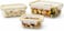 BLACKSTONE Rectangular Glass Food Storage Container Set, 3 Pieces with Airtight Locking Lids, 385ml, 1.22L and 1.97L, for Meal Prep and Leftovers