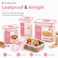 BLACKSTONE Tall Rectangular Plastic Food Storage Container Set for Pantry and Meal Prep, 3 Pieces, 1.1L, 1.3L and 2.5L, BPA-Free