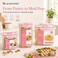 BLACKSTONE Tall Rectangular Plastic Food Storage Container Set for Pantry and Meal Prep, 3 Pieces, 1.1L, 1.3L and 2.5L, BPA-Free