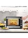 NIKAI Oven, Rotisserie Function And 120 Minutes Timer With Stay On, Multiple Accessories, High-Efficiency Heating, Indicator Light 75 L 2200 W NT75RCZ Black