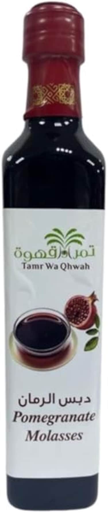 Tamr Wa Qhwah Pomegranate Molasses - Pure &amp; Natural, Boosts Immunity with Vitamin E &amp; Potassium, Perfect for Cooking, Dressings, Marinades &amp; More (700g)
