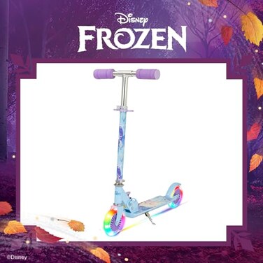 Spartan Frozen 2 Wheel Scooter - with LED Light Purple Sp-7062