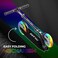 LIT Polaris 2-Wheel Kick Scooter for Teens &amp; Adults, 200mm PU Wheels, Adjustable Handlebar, Foldable Lightweight Frame, Rear Brake, Urban Commuter Scooter for Smooth Rides, LT‑7005