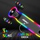 LIT Firefly 3-Wheel Kick Scooter for Kids, Light-Up Wheels &amp; Foldable Frame, Adjustable Handlebar, Lean-to-Steer System for Safe Turning, Stable Ride for Ages 3+, Bright Color Design, LT‑7007