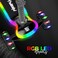 LIT Firefly 3-Wheel Kick Scooter for Kids, Light-Up Wheels &amp; Foldable Frame, Adjustable Handlebar, Lean-to-Steer System for Safe Turning, Stable Ride for Ages 3+, Bright Color Design, LT‑7007