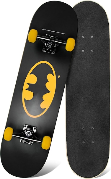 S Spartan Batman Begins Skateboard - Durable And Stylish For Fans Ideal Kids Beginners