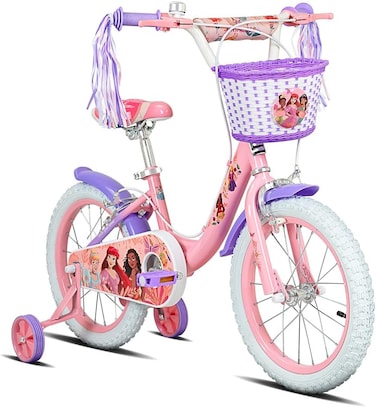 Spartan Disney Princess Bicycle For Kids Ages 3 4 5 6 7, Spiderman,Frozen Cars,Princess,Barbie,Hot Wheels Character Kids Bicycles ,For Girls &amp; Boys Bike with Training Wheels , 12 14 16 Inch Sizes
